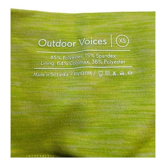 Outdoor Voices Flow 7” Short in Bright Chartreuse New Sold Out Online XS - Picture 6 of 9